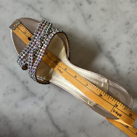 Gina Nocturn Mink Key West Swarovski® Crystal High Heel Stiletto Sandals - Picture 12 of 13